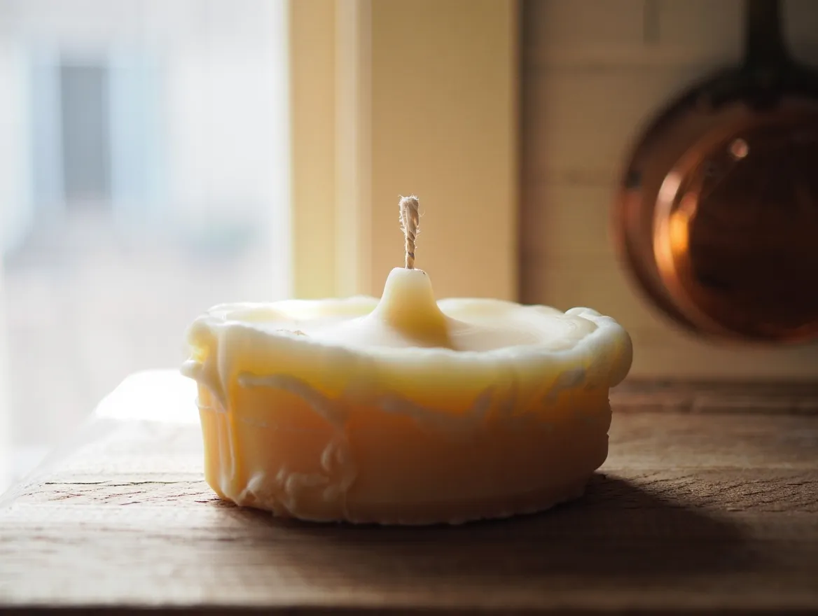 Håndstøpt stearinlys